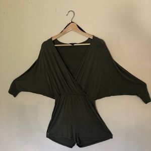 Forever 21 Olive Romper